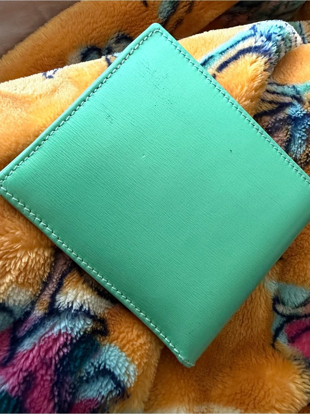 Celine Men’s Green Leather Bifold Wallet